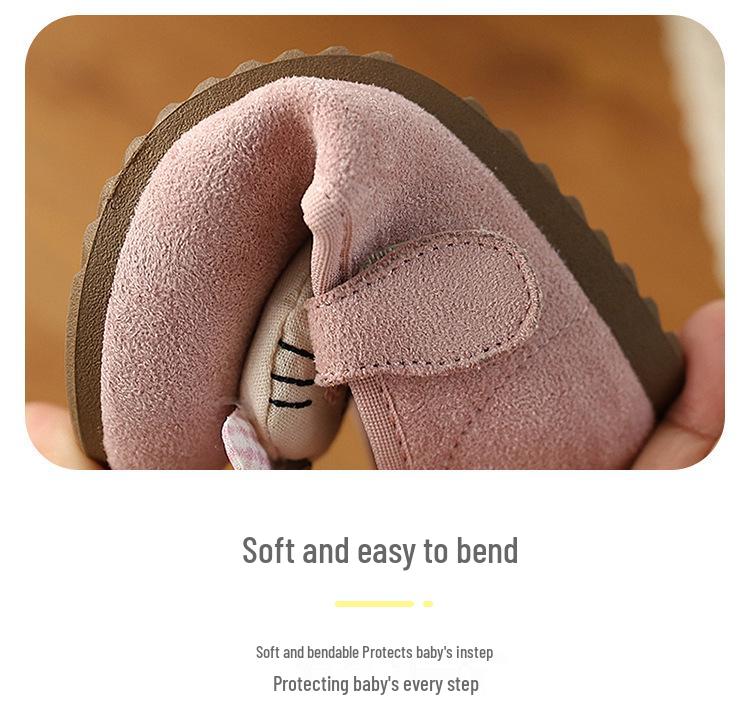 2026 Versatile Cartoon Baby Velcro Shoes: Soft Sole Outdoor Spring Fashion for Kids