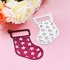 Weihnachtsstrumpf Metall Stanzformen DIY Basteln Kohlenstoffstahl Prägevorlage Schablone Scrapbooking für Karte Stanzformen