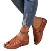 Retro Women's Shoes Wedge Heels One-line Women's Slippers