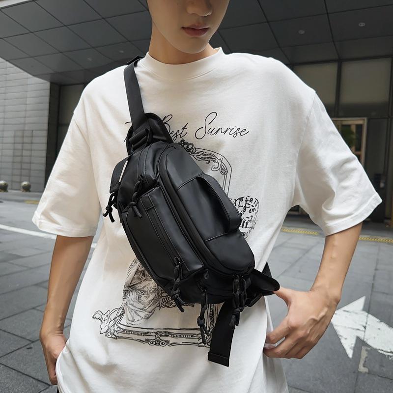 Hip Hop Casual Sport Chest Bag Men Women Large Capacity Techwear Style Waterproof Fanny Pack Multifunction Crossbody Hand Bag