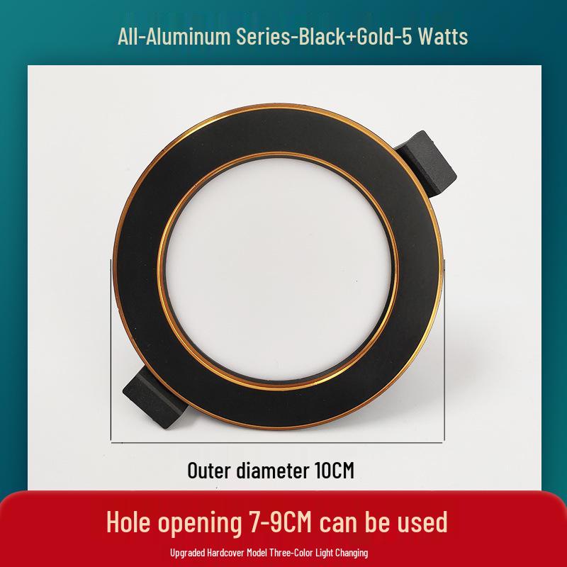 Dreifarbige dimmbare Einbauspots für Wohnzimmerdecke, 7,5 Ausschnittloch