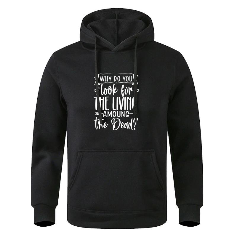 

Printed Teens Autumn Long Sleeve Black Gray Hooded Sweatshirt Sportswear Hoodie 3XL