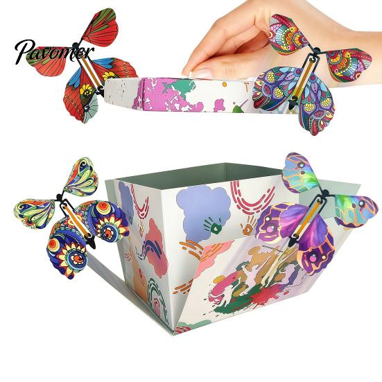 Ceremonial Gift Box with Winged Surprise Butterfly Explosion Box, DIY Exploding Present Holder 4 Memory Making for Anniversary Flying Butterflies