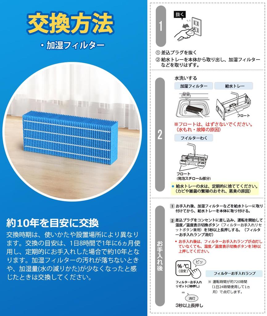 Dust Collection Filter Deodorizing Filter Humidifying Filter Replacement Filter Humidifying Air Purifier Filter Set 1 Set FZ-G30HF FZ-G30DF FZ-H30DF