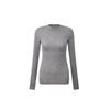 Women's Round Neck High Elastic Wool Tencel Long Sleeve Base Layer Shirt