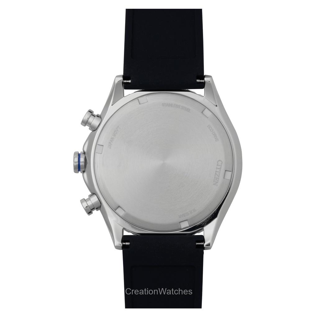 Citizen Eco-Drive Leather Strap Blue Dial AW0151-00L 100M Men's Watch