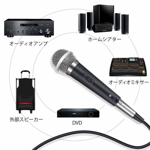 LIBATA Dynamic Vocal Microphone, Handheld Karaoke Microphone, Unidirectional, High Sound Quality, 6.5mm + 3.55mm Audio Connection, 3m XLR Cable Includ