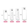 Glass Water Bottle Large Capacity Cup with Time Marker Cover Drink Transparent Milk Juice Drinkware Simple Cup for Outdoor Home