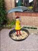 Creative Hanging Bird Feeder Metal Hanging Chain Girl With Umbrella Tray Outdoor Garden Tray Yard Decoration Supplies Hot Sale