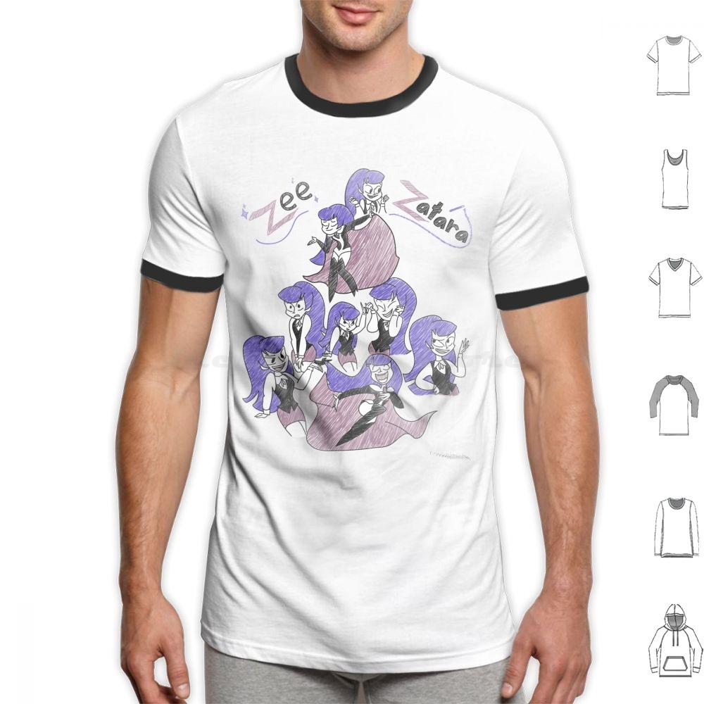 Sketchy Zee Zatara T Shirt Cotton Men Women DIY Print Zee Zatara Comics Zatana Superhero Girls Cartoon Magic Cartoons Magician
