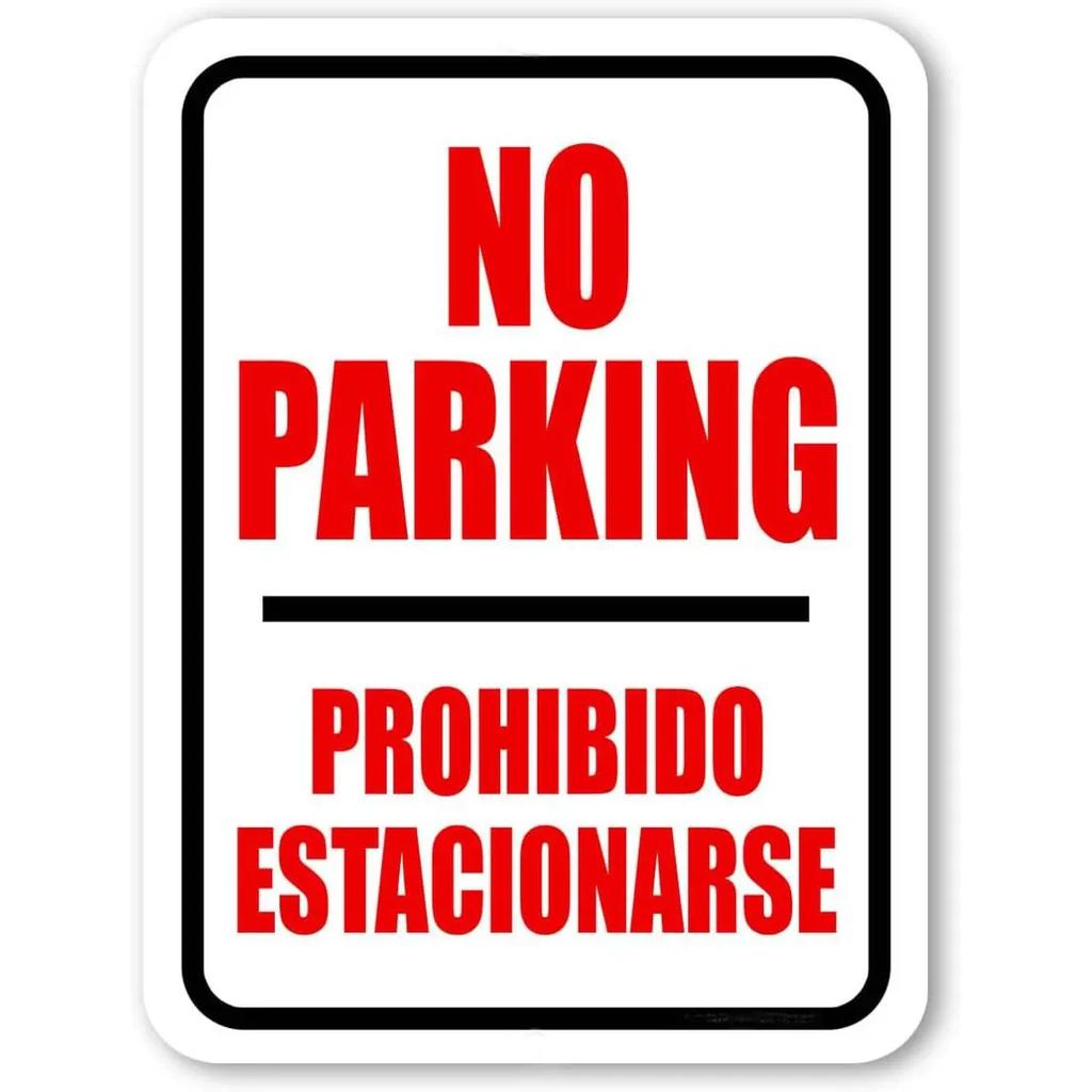 Vintage Žádné parkování kdykoli Kovové plechové cedule Plakáty Plaketa Železná malba Dekorace pro Garáž Venkovní Domov Klub Bar Nástěnná dekorace