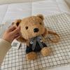 Cute Bear Plush Mobile Phone Bag Female, Autumn New Trendy Casual Girl Shoulder Messenger Bag