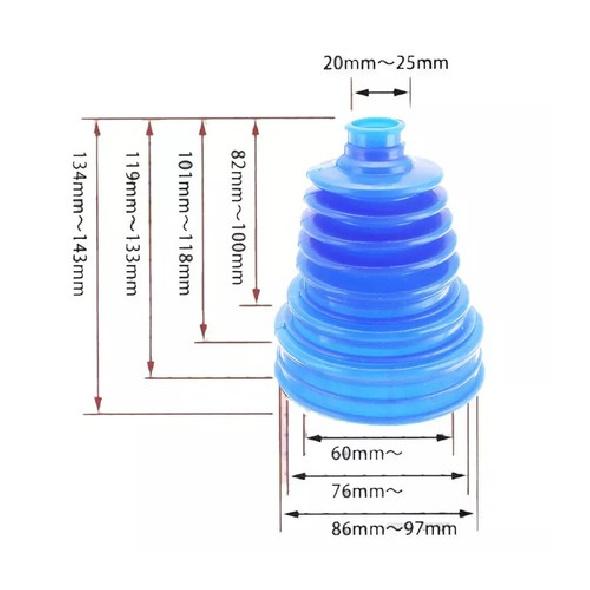 2Pcs Car Drive Shaft Cv Joint Boot Constant Velocity Dust Cover Kit Universal US