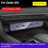 Car Fast Charger For Zeekr 001 2021-2025 90W USB Shunt Hub Splitter With Cigarette Light To Adapter Type C USB Charging