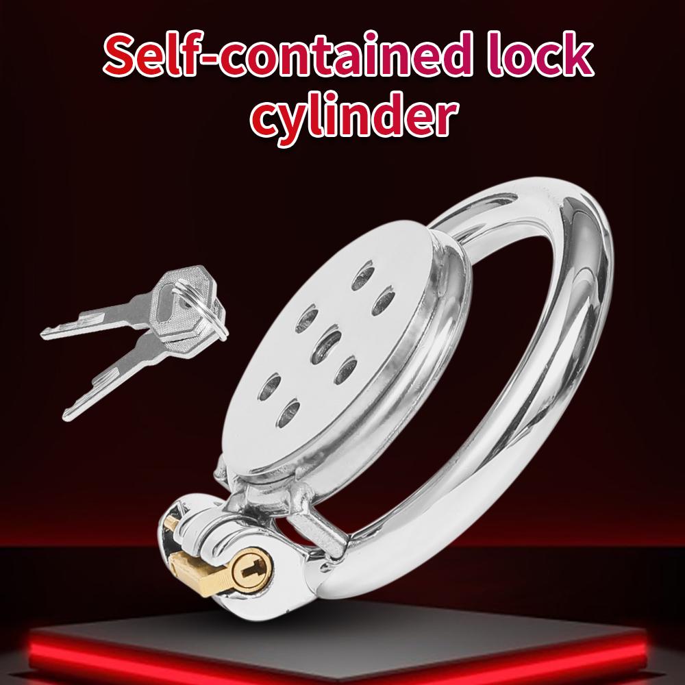 With Lock Metal Male Chastity Cage Male Chastity Device Cock Ring Male Chastity Belt Penis Lock Adult Sex Toys For Men