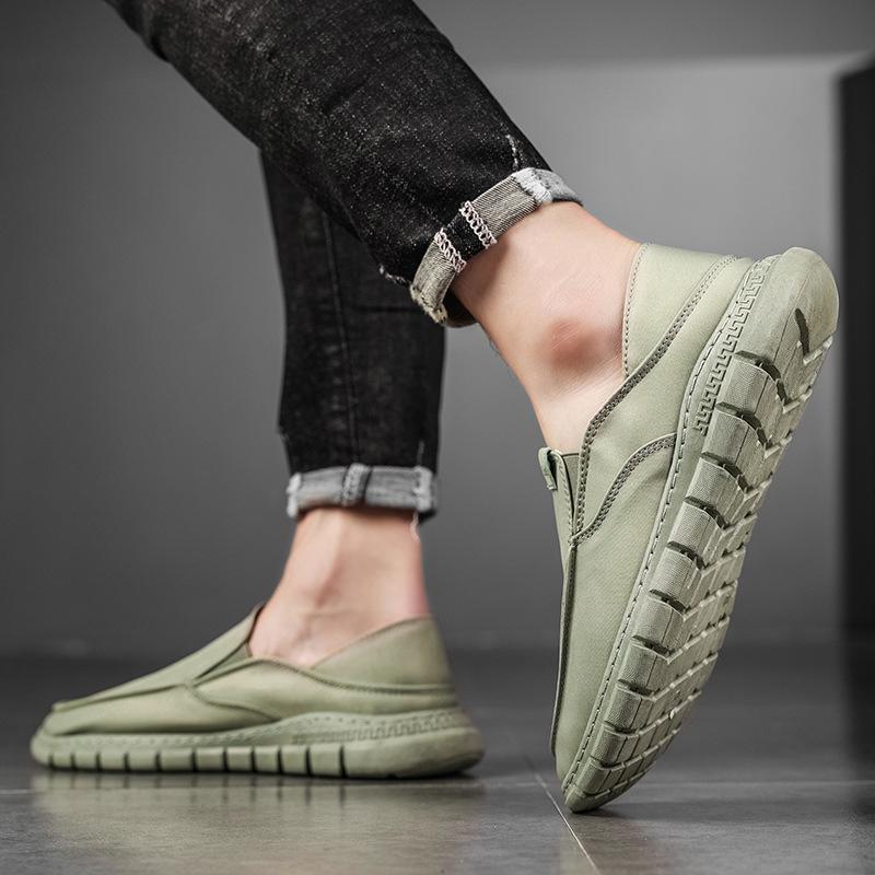 Slip-on Casual Schuhe Frühling Neue Set von Füßen Herrenschuhe Mode Koreanische Version Atmungsaktive Tide Schuhe Herrenschuhe