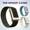 Fascia Elastica Intrecciata in Nylon Antiscivolo con Fibbia Metallica Argentata Multicolore Morbida Traspirante Cinturino di Ricambio per Whoop 5.0/MG