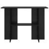 Console Table Black Oak 100 X 30 X 75 Cm Engineered Wood