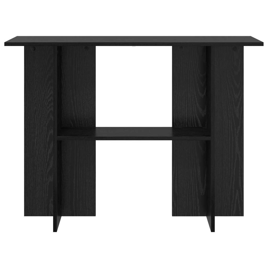 Console Table Black Oak 100 X 30 X 75 Cm Engineered Wood