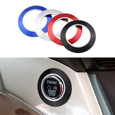 For Ford Kuga Escape 2013 2014 2015 Engine Start Button Ring Key Hole Circle Sticker Cover Decoration Sticker Accessories