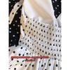 Backless Sexy Halter Beach Babydoll Crop Tops Women Polka Dots V Neck Sleeveless T Shirt Ruffles Basic Tees Not-Padded Pad