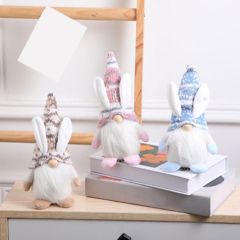 Easter Gnome Doll Scandinavian Dwarf Doll for Easter Holiday Home Tabletop Tree Decoration Festival Props Party Supplies