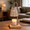 Candle Warmer Lamp with Timer & Dimmer Wax Melting Lantern for Home Decor Aromatherapy Gift for Women Modern Candle Lantern for Living Room & Bedroom