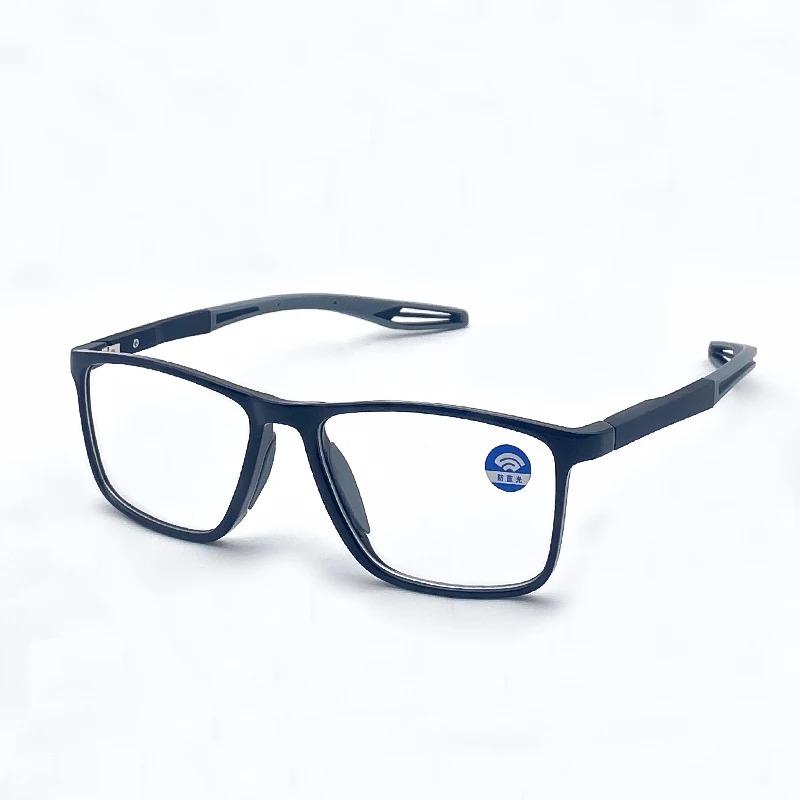 Sport TR90 Reading Glasses Blue Light Blocking Ultralight HD Lens for Men Women Far Sight Eyeglasses Diopter