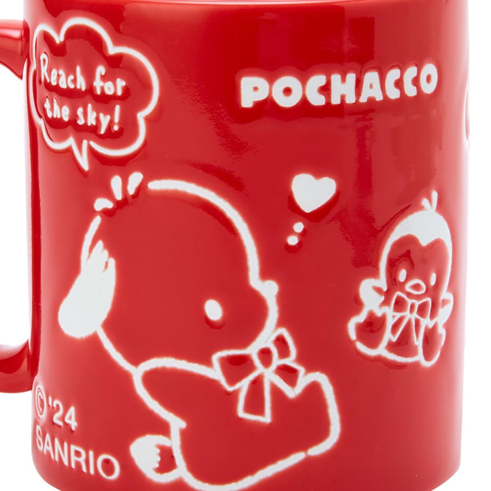 Sanrio Pochacco 35th Anniversary Red Ribbon Pochacco 35th 9 X 11 X 8 061255 Mug, Design, Pochacco, Tableware, Cup, Anniversary, Birthday, Character,