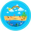 100/170cm Kid Inflatable Water Splash Play Pool Outdoor Round Sprinkler Mat Yard Water Spray Pad Children Summer Outdoor Fun Toy