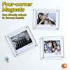 Ticket Commemorative Storage Holder Transparent Acrylic Magnetic Photo Frame Fridge Sticker Display Frame Home Decoration