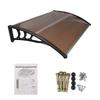 120x75cm Durable Door Canopy Awning Door & Window Awning for Outdoor Entrance Patio Sunshade