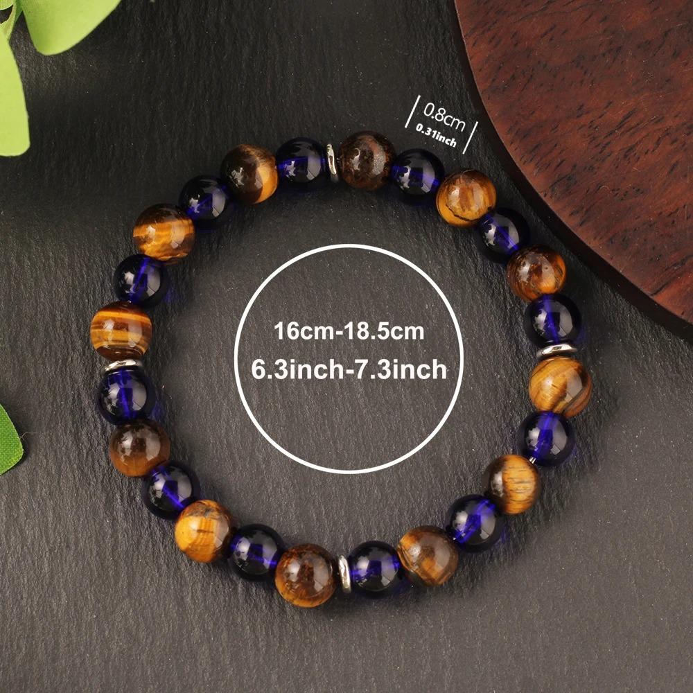 Tigers Eye Bracelets For Women Girl Summer Beach Jewelry Stone Bangles Outfit Things Fashion Gifts For Brother