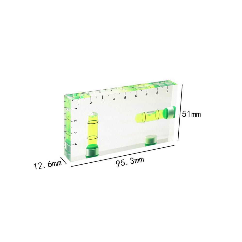High Precision Transparent Magnetic Level Bubble Mini Level Construction Leveling Tool Measurement Bubble Level Gauge
