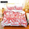 Pierce The Veil Bedding Set Single Twin Full Queen King Size Bed Set Aldult Boys Bedroom Duvet Cover Sets 3D Anime Bed Sheet Set