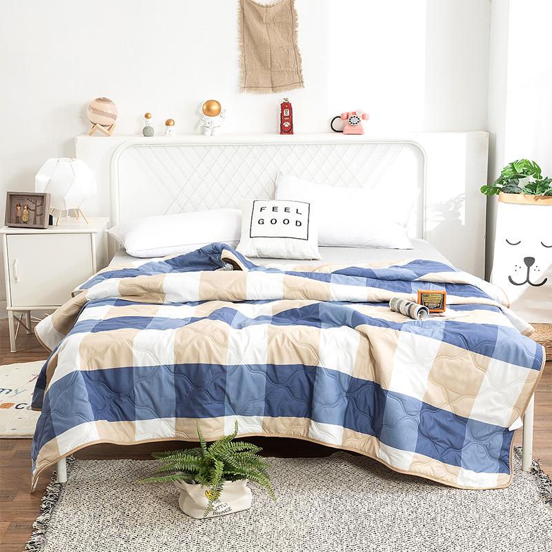 Factory Price Silk Blanket Silky Cooling Thin Quilt Summer Blanket Can  Machine-Wash Single/Queen/King Size