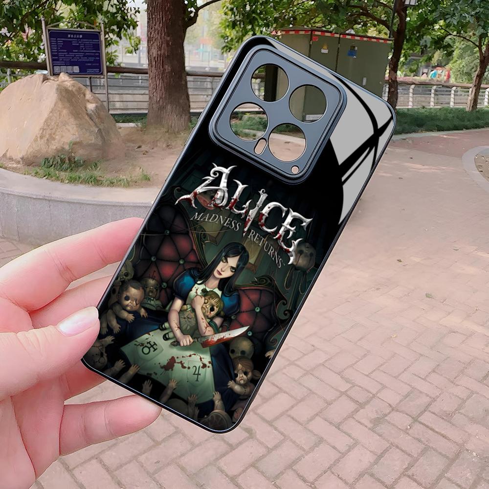 Game A-Alice Madness R-Returns Phone Case for Xiaomi Redmi Note 14 13 12 14c 13c 13x A5 A3 A2 Pro Plus Glass Cover