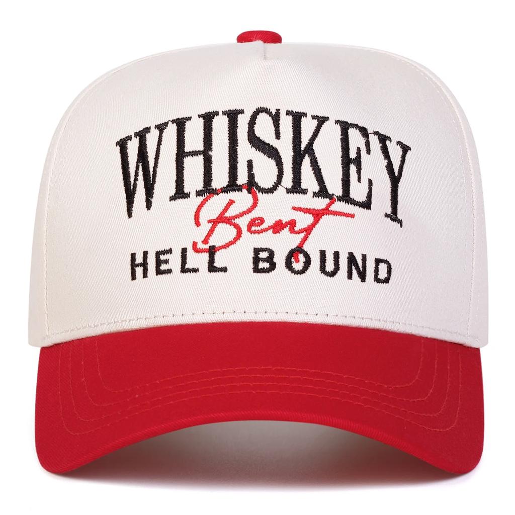 Unisex WHISKEY Letter Embroidery Baseball Caps Spring Autumn Outdoor Adjustable Casual Hats Sunscreen Hat Sports Cap