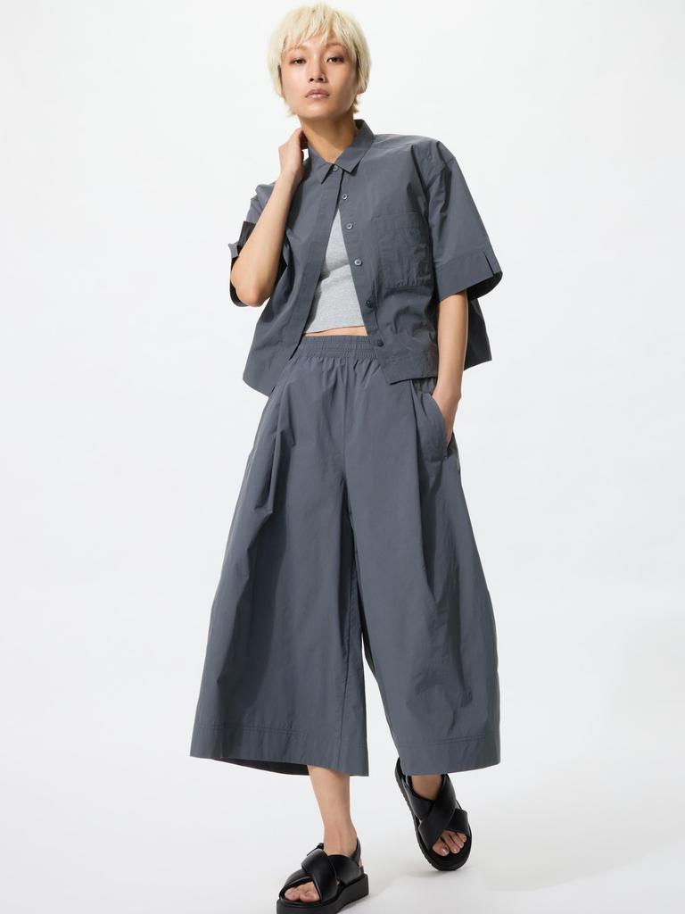 Uniqlo Calças Culotte de Nylon Japonesas
