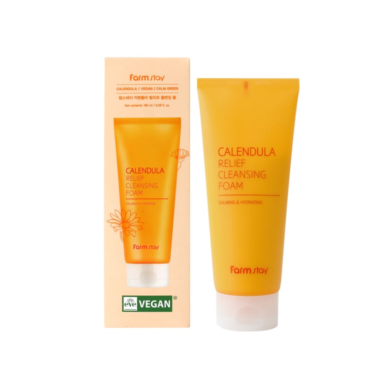 Farmstay Calendula Relief Cleansing Foam 180ml