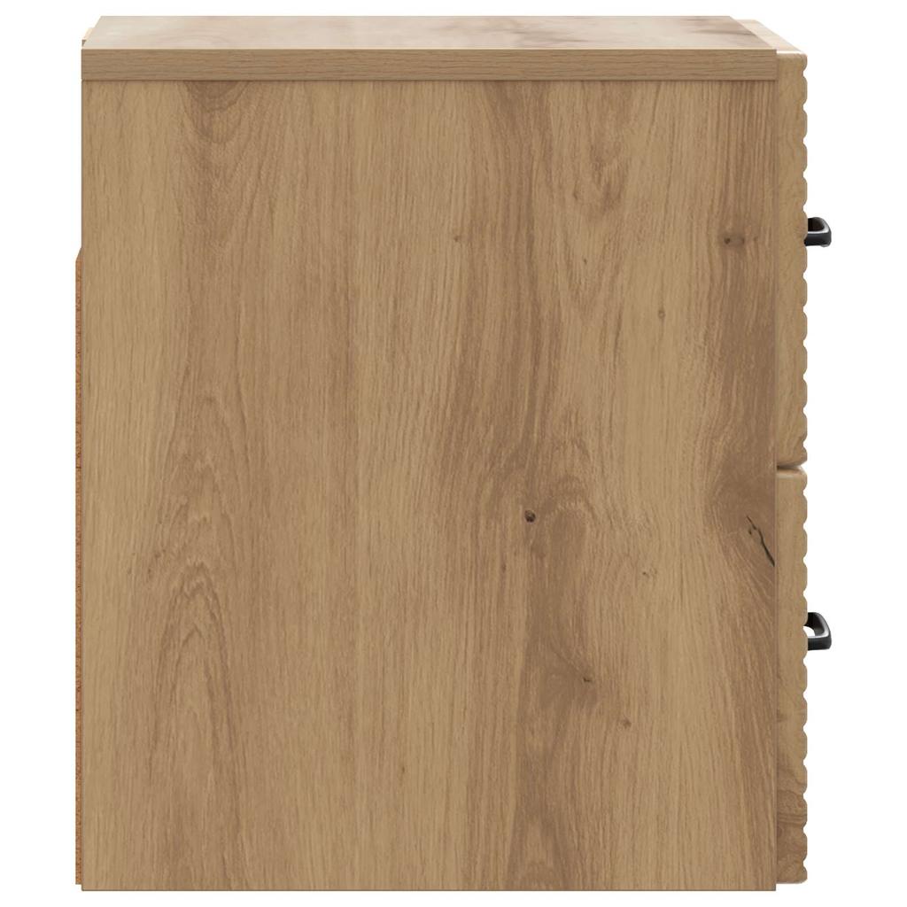 Wall Mounted Nightstand Artisan Oak 34.5 x 33 x 40 cm