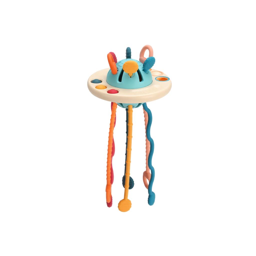 Silicone Sensory Pull String Toy for Baby Fine Motor Skills Development