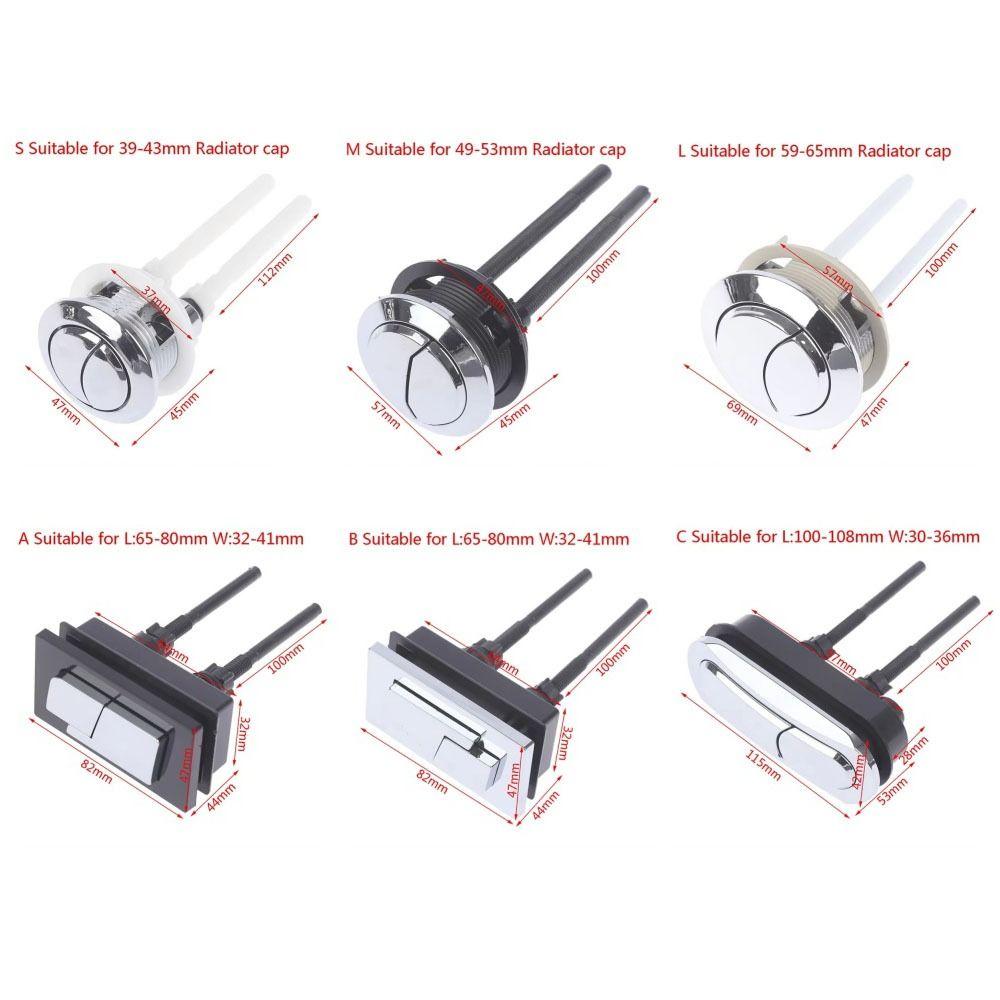 1Pcs 47/57/70mm Toilet Push Buttons Plastic Dual Flush Button  Bathroom Accessories