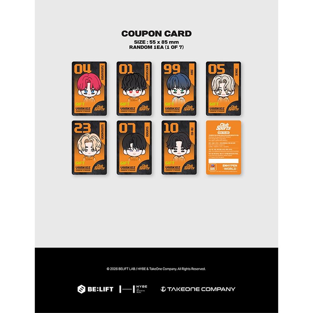 ENHYPEN - [ENHYPEN WORLD Coupon Card Collection] CLUB SPORTS GIFT ver.