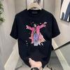 2024 Trendy Men's Cotton Short-Sleeve Round Neck Cartoon Print T-Shirt