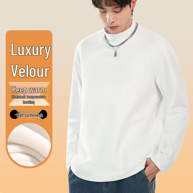 Mark Fairwhale Men's Thermal Mock Neck Long Sleeve T-Shirt
