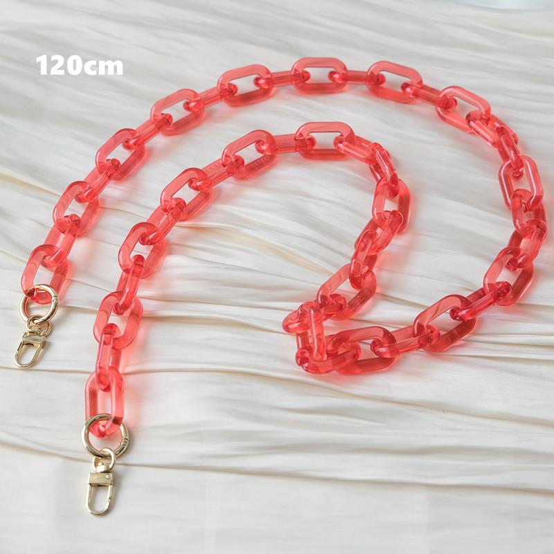 New Phone Accessory Detachable Parts Chain Matte White Crossbody Resin Luxury Strap Phone Case Chains Candy Neon Acrylic Shoulder Chain