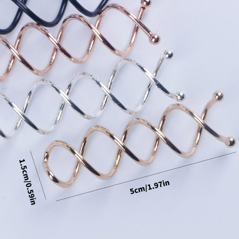 Permanent Metal Twist Hair Screws Set of 10 for Elegant Buns Braids Twist Hairstyles Women Girls Not Slip Hair Clamps