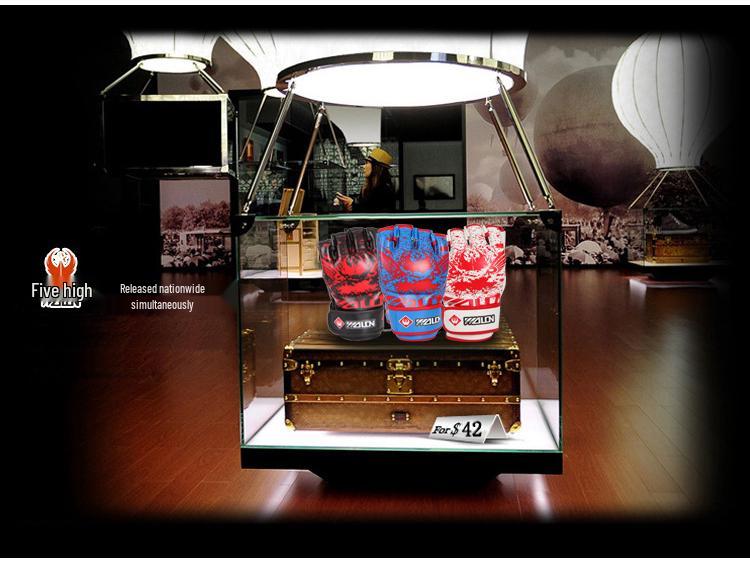 MMA & Sanda Fingerless Boxing Gloves for Adults & Kids - Half-Finger Design