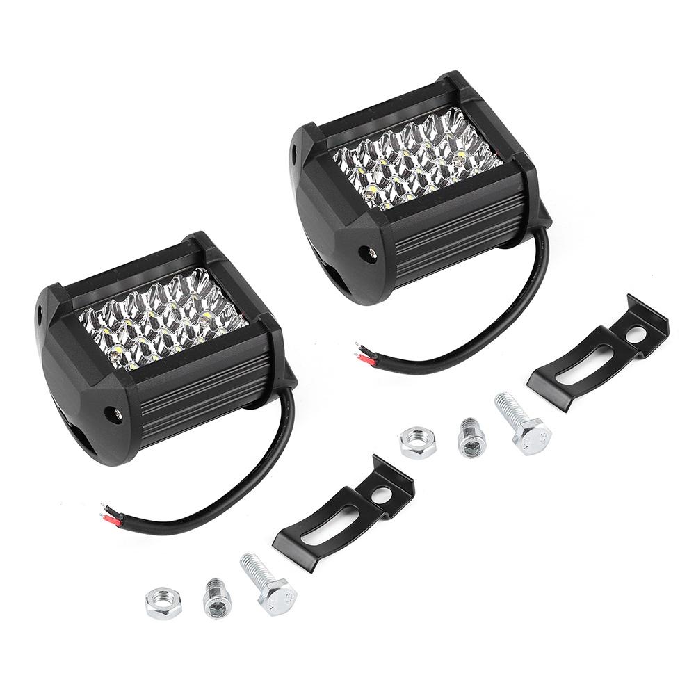 2PCS 4in 72W LED Work Light 30 degrees  Spotlight IP67 Lamp for Off Road Truck  SUV Boat 12V 24V